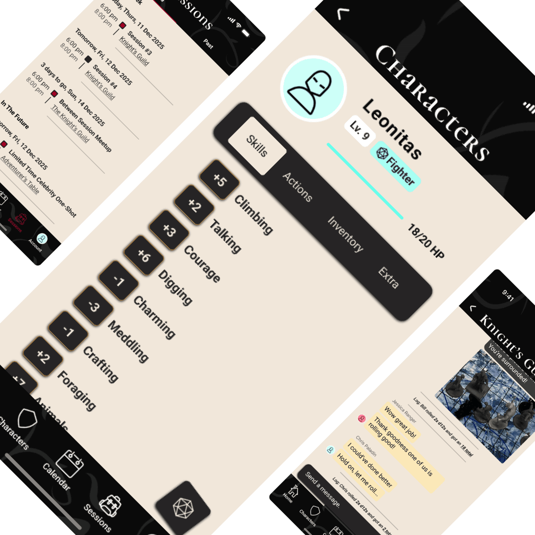 TTRPG Companion App cover icon, d20 glyph